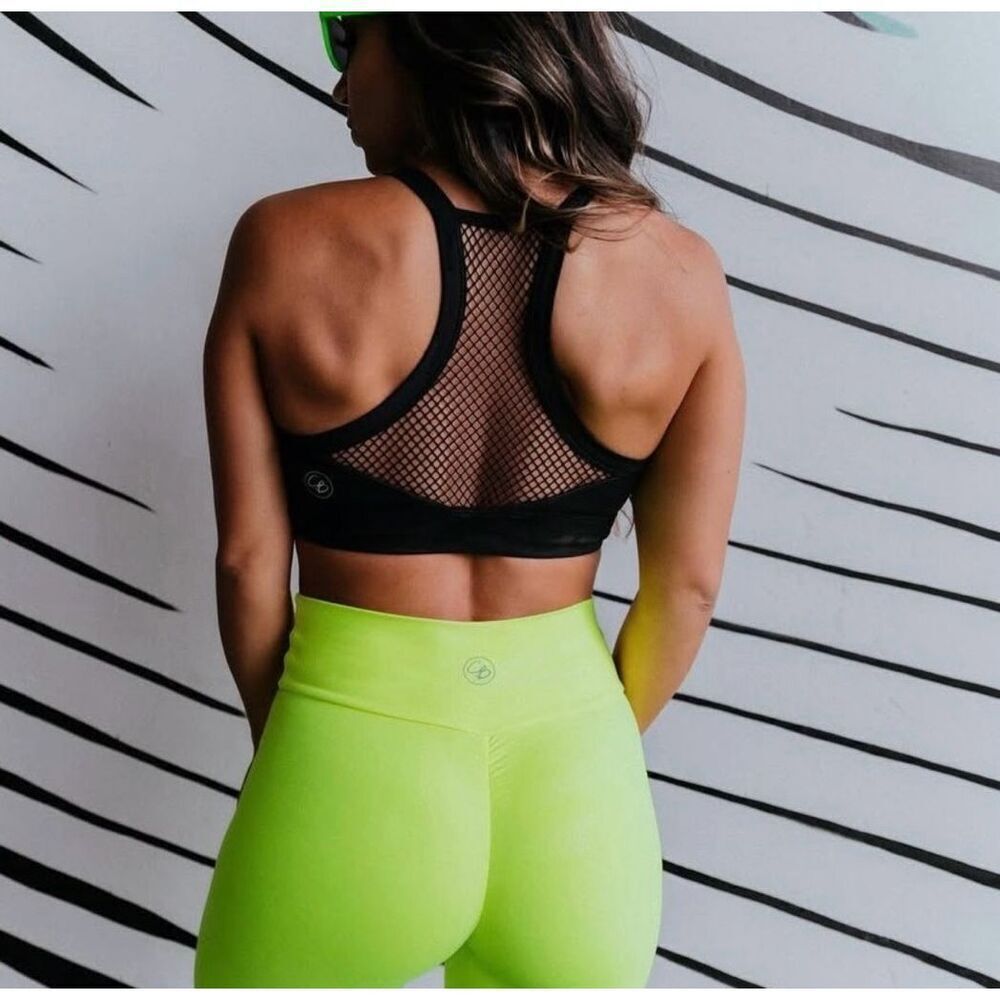Celestial Bodiez CB Collective Camo Fishnet Sports Bra M